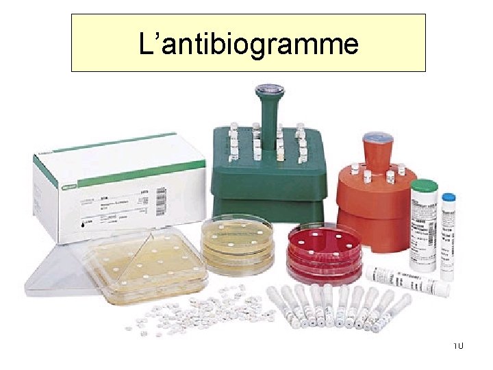 L’antibiogramme 10 