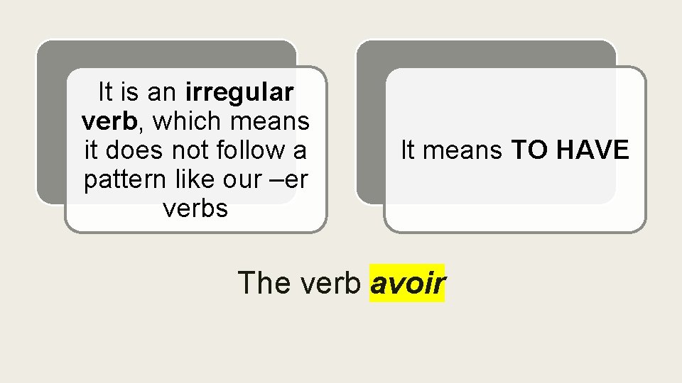 It is an irregular verb, which means it does not follow a pattern like