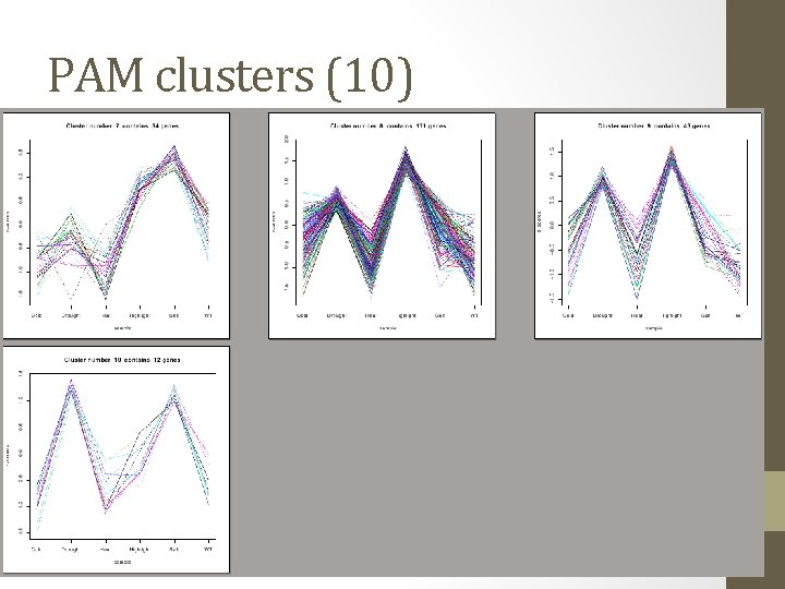 PAM clusters (10) 