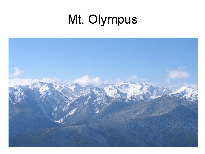 Mt. Olympus 