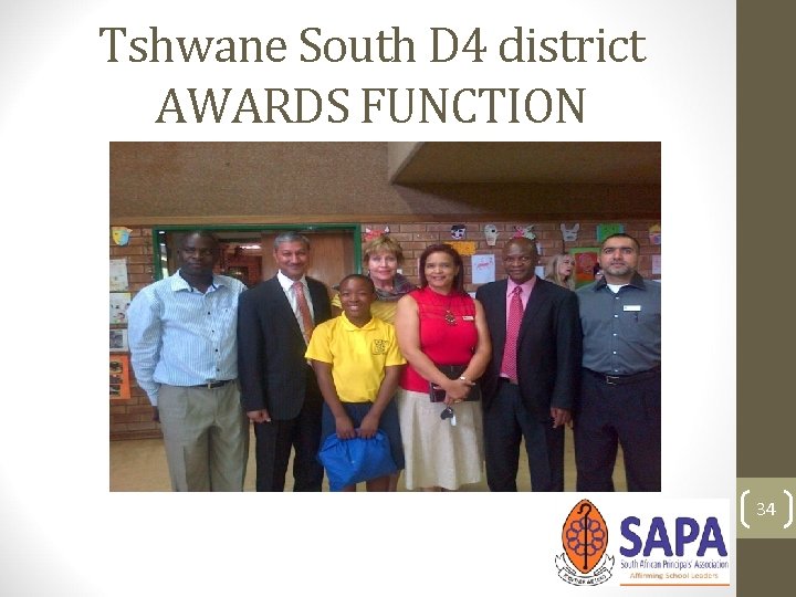 Tshwane South D 4 district AWARDS FUNCTION 34 