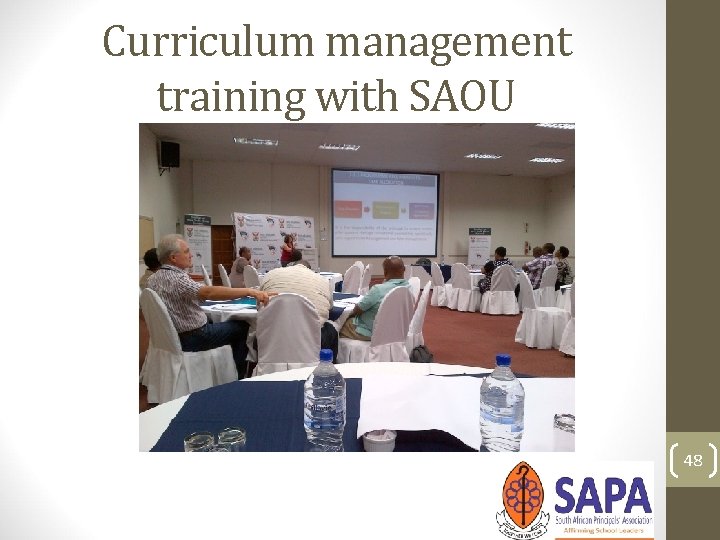 Curriculum management training with SAOU 48 