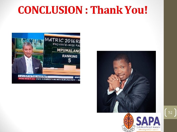 CONCLUSION : Thank You! 52 