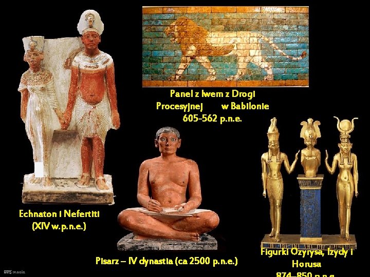 Panel z lwem z Drogi Procesyjnej w Babilonie 605 -562 p. n. e. Echnaton