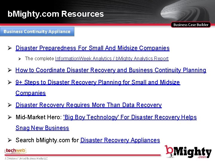 b. Mighty. com Resources Business Continuity Appliance Ø Disaster Preparedness For Small And Midsize