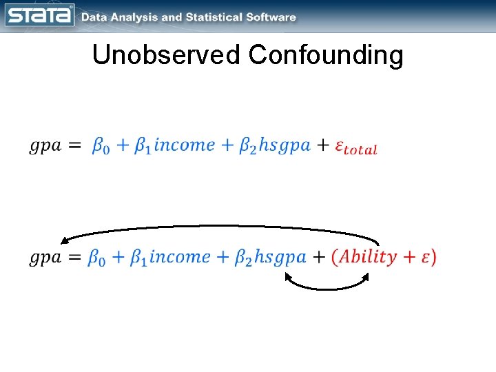 Unobserved Confounding 