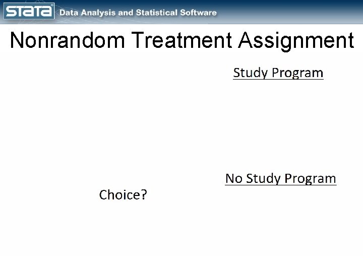 Nonrandom Treatment Assignment 