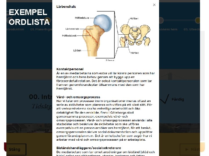 EXEMPEL ORDLISTA HÅLLBAR STAD – ÖPPEN FÖR VÄRLDEN 13 