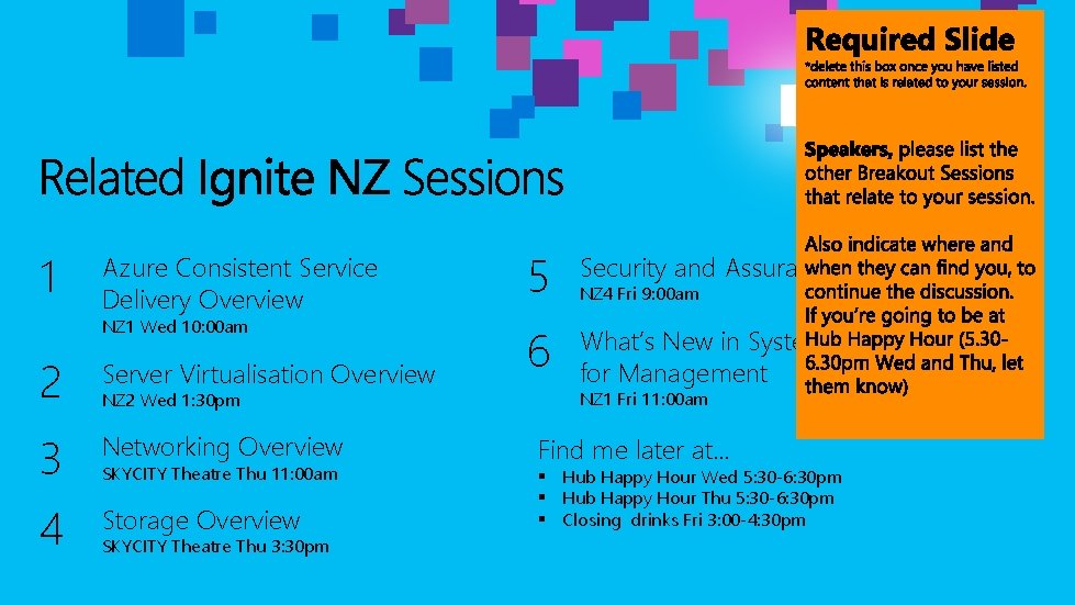 Azure Consistent Service Delivery Overview 5 Security and Assurance Overview 1 2 Server Virtualisation