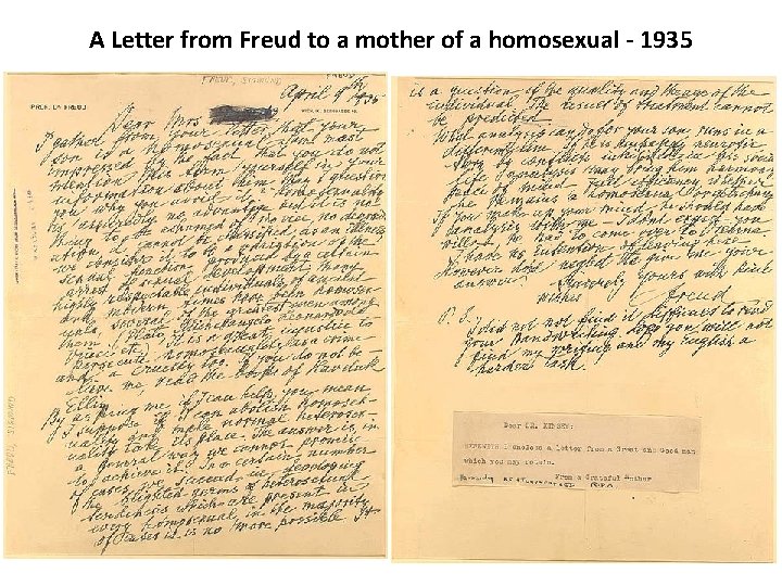 A Letter from Freud to a mother of a homosexual - 1935 47 