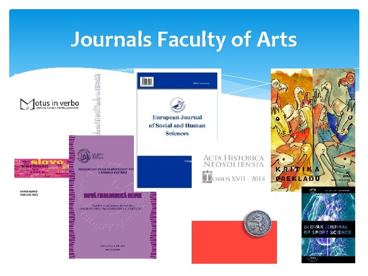 Journals Faculty of Arts 