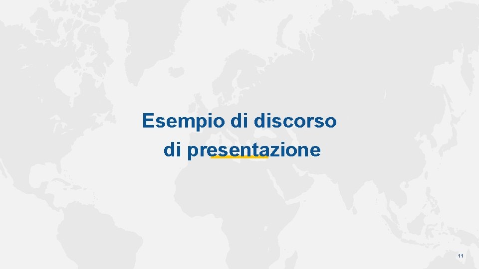 Esempio di discorso di presentazione 11 