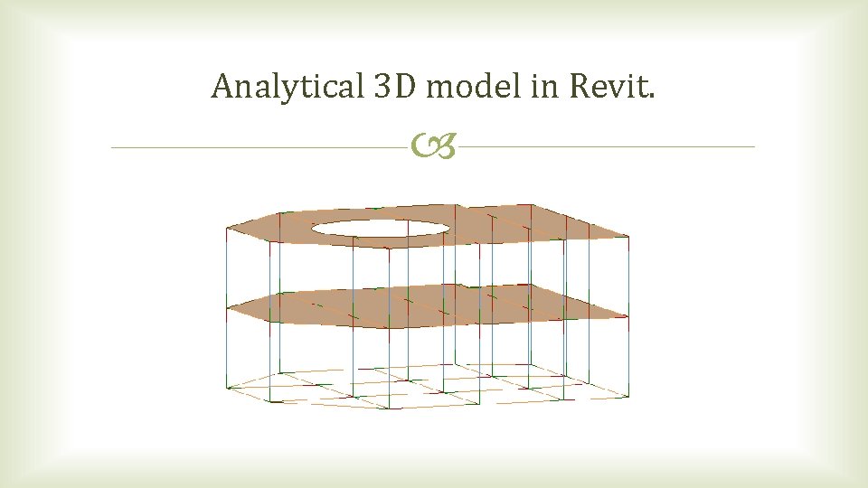 Analytical 3 D model in Revit. Analytical 3 D model in Revit.