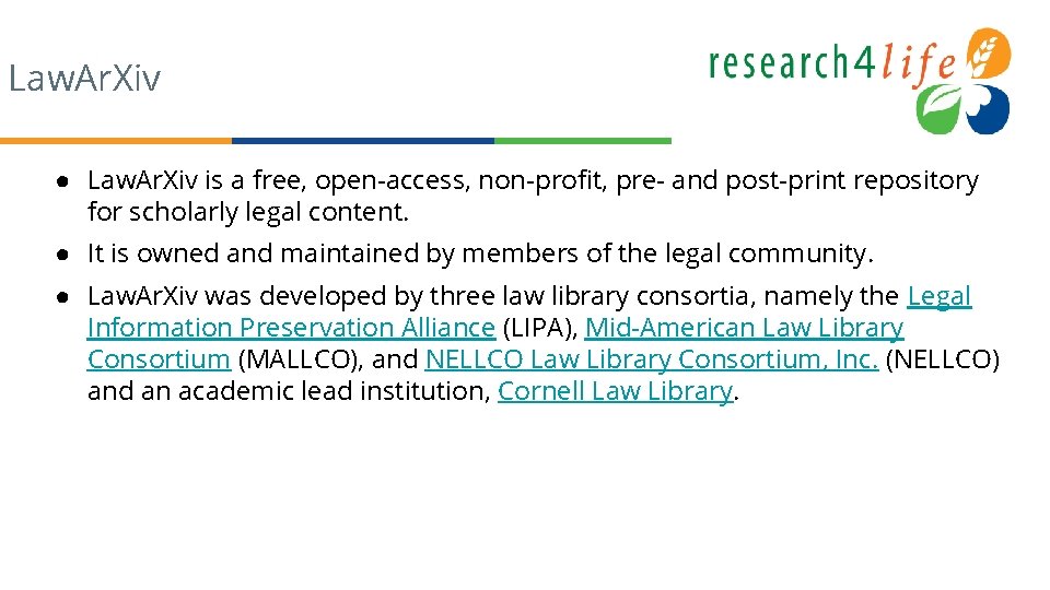 Law. Ar. Xiv ● Law. Ar. Xiv is a free, open-access, non-profit, pre- and