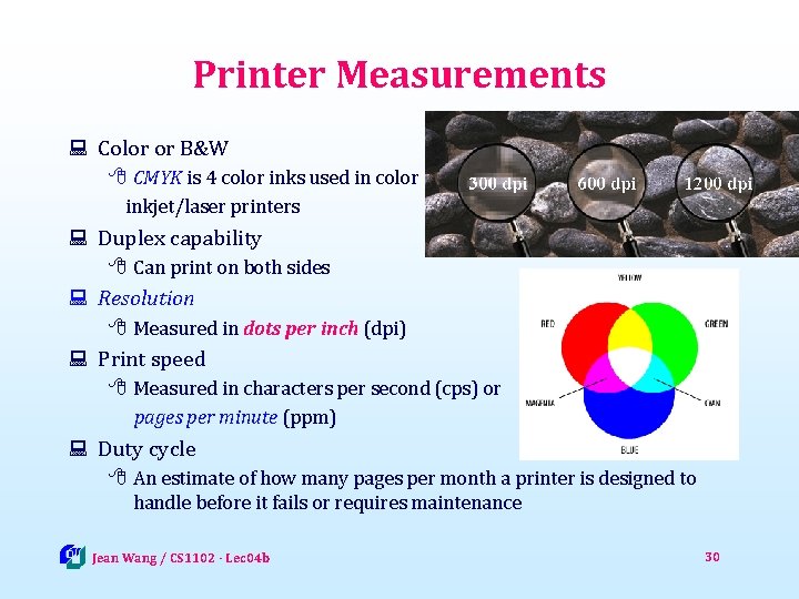 Printer Measurements : Color or B&W 8 CMYK is 4 color inks used in