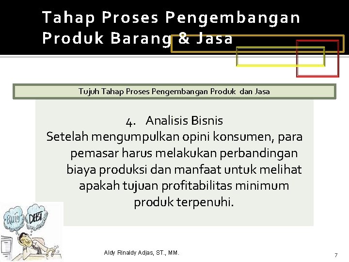 Tahap Proses Pengembangan Produk Barang & Jasa Tujuh Tahap Proses Pengembangan Produk dan Jasa