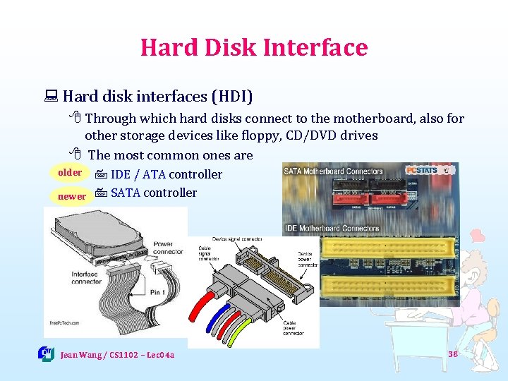 Hard Disk Interface : Hard disk interfaces (HDI) 8 Through which hard disks connect