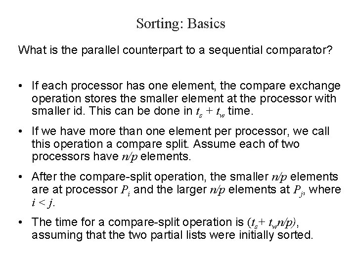 Unit8 Sorting Algorithms Prepared By H M PATEL
