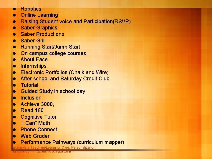 l l l l l l Robotics Online Learning Raising Student voice and Participation(RSVP)