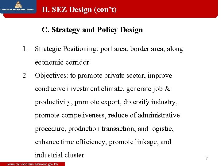 Council for the Development of Cambodia Country Analysis