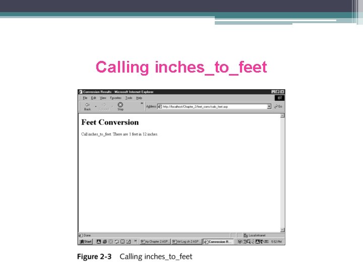 Calling inches_to_feet 