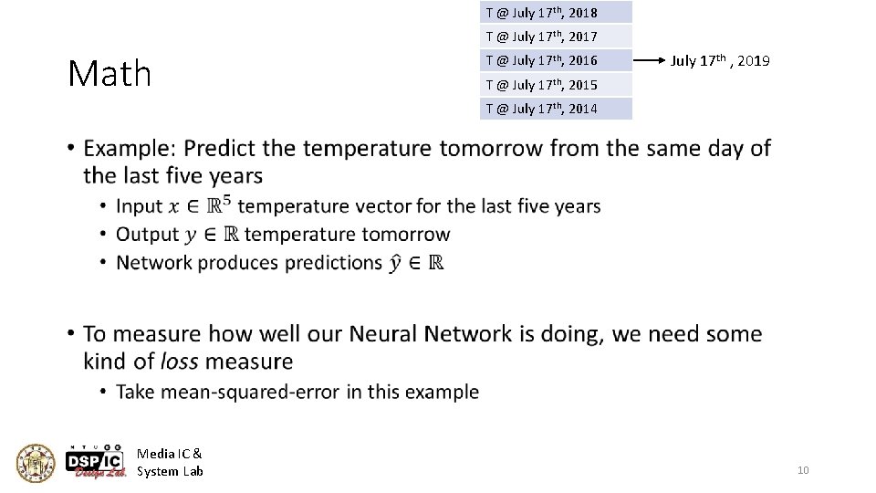 T @ July 17 th, 2018 T @ July 17 th, 2017 Math T