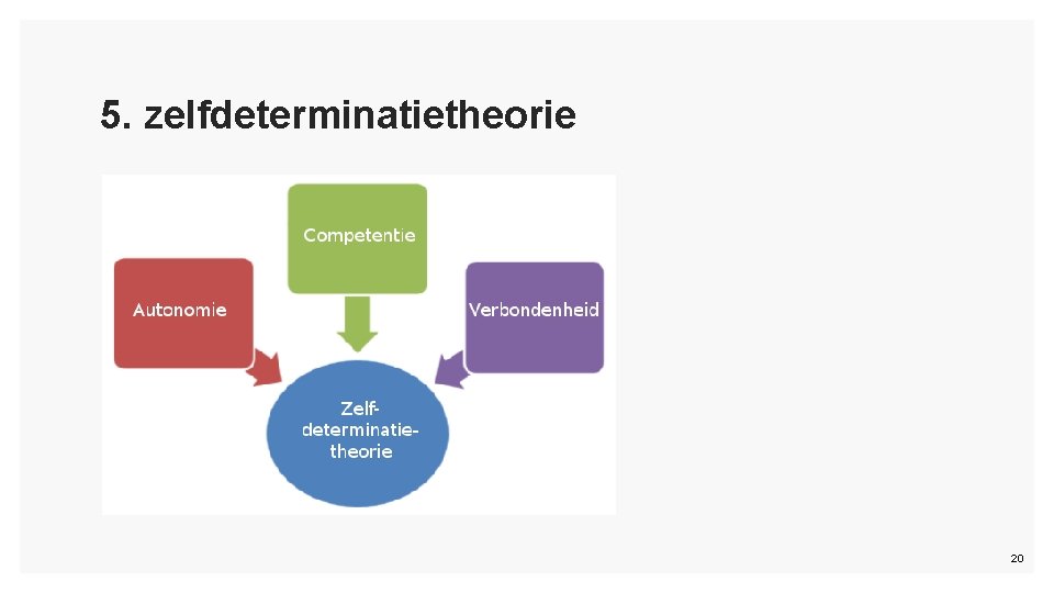 5. zelfdeterminatietheorie 20 