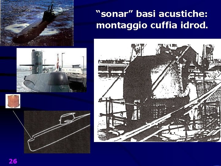 “sonar” basi acustiche: montaggio cuffia idrod. 26 