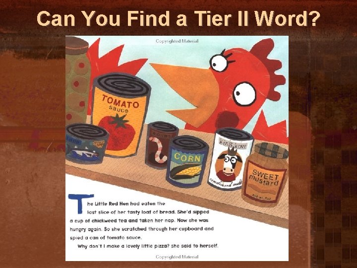Can You Find a Tier II Word? 