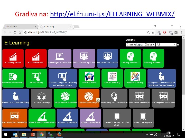 Gradiva na: http: //el. fri. uni-lj. si/ELEARNING_WEBMIX/ 