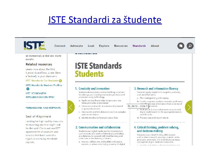 ISTE Standardi za študente 