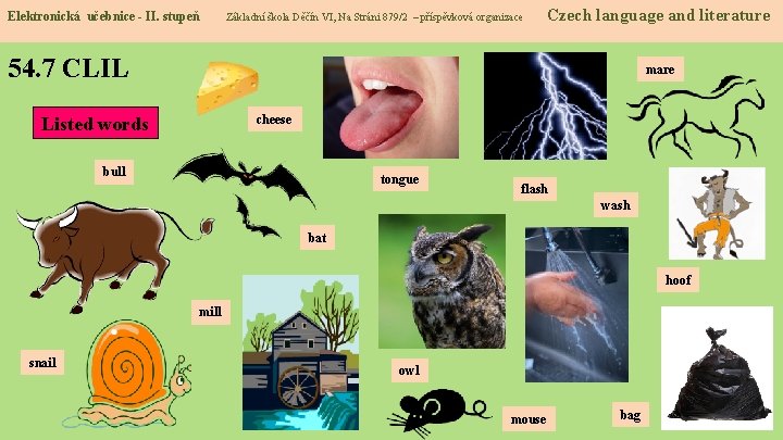 Elektronická učebnice - II. stupeň Základní škola Děčín VI, Na Stráni 879/2 – příspěvková