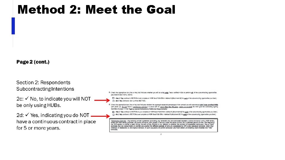 Method 2: Meet the Goal 