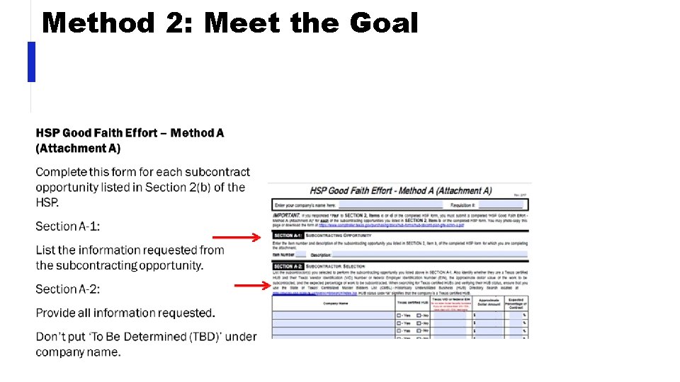 Method 2: Meet the Goal 