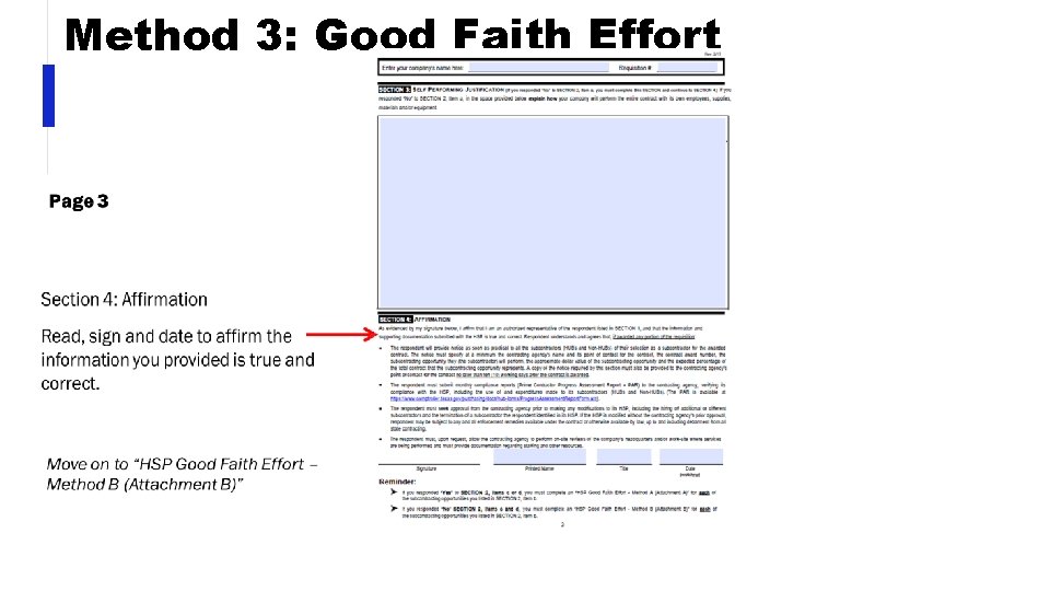Method 3: Good Faith Effort 