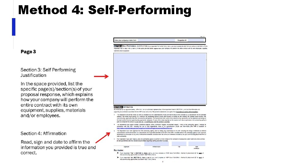 Method 4: Self-Performing 
