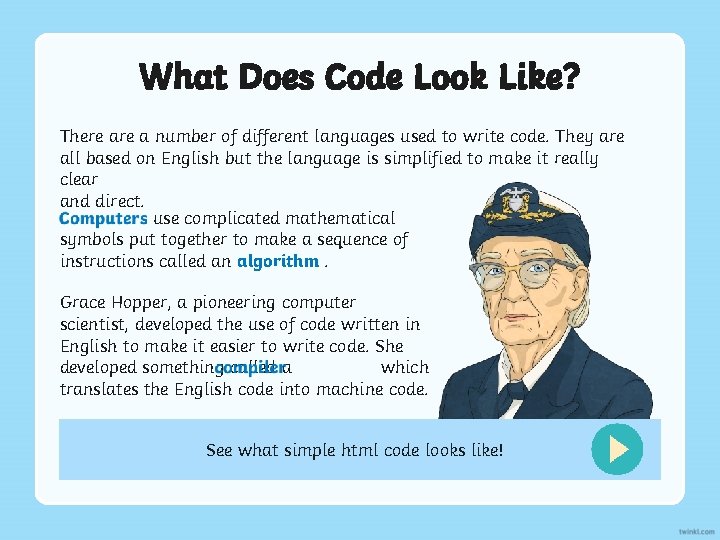 What Does Code Look Like? There a number of different languages used to write What Does Code Look Like? There a number of different languages used to write