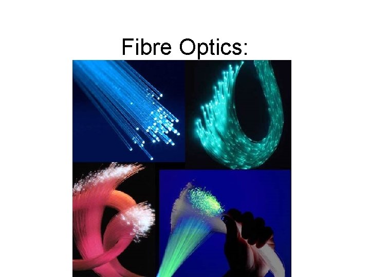 Fibre Optics: 