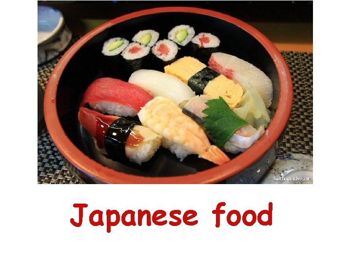 Japanese food 