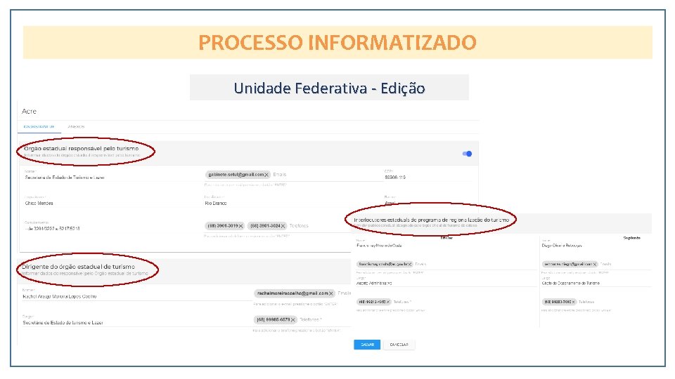 PROCESSO INFORMATIZADO Unidade Federativa - Edição 