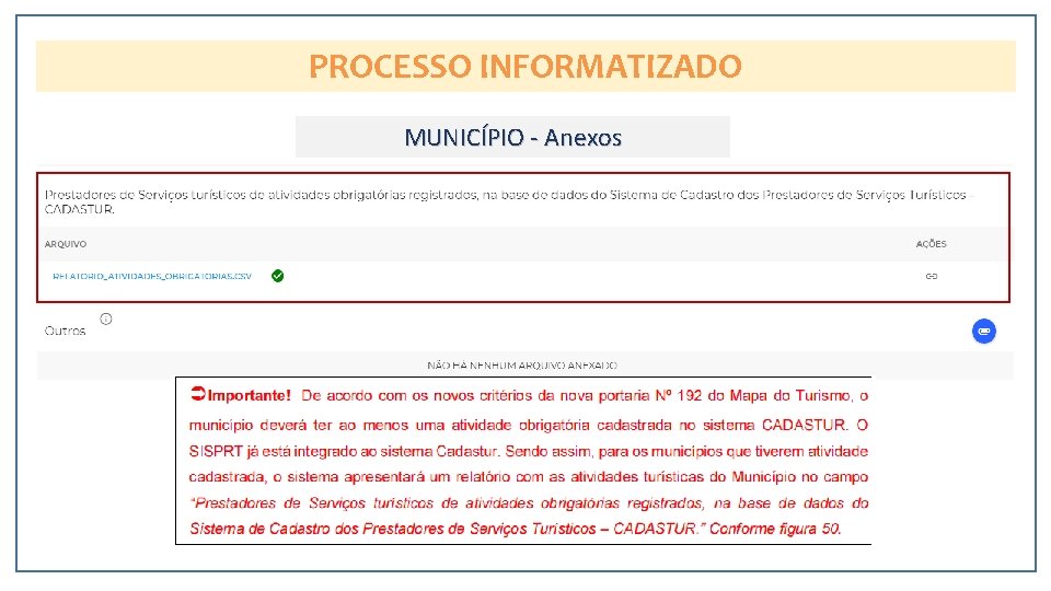 PROCESSO INFORMATIZADO MUNICÍPIO - Anexos 