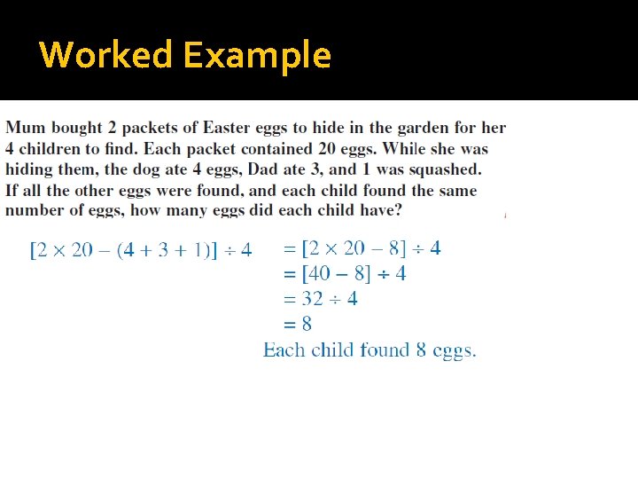 Worked Example 