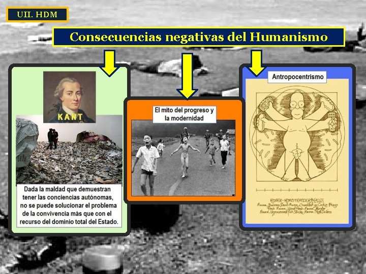 UII. HDM Consecuencias negativas del Humanismo 