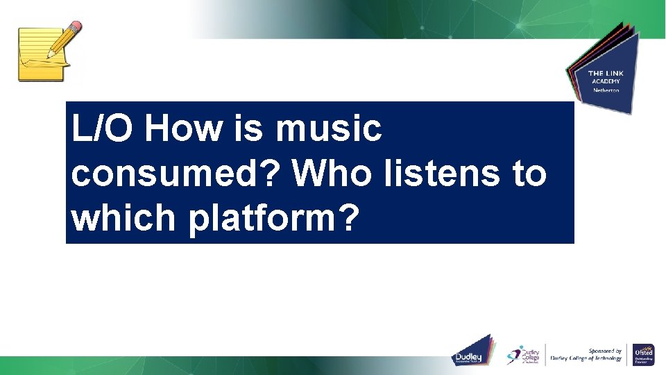 L/O How is music consumed? Who listens to which platform? 