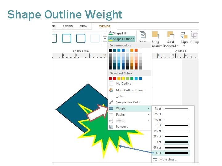 Shape Outline Weight 