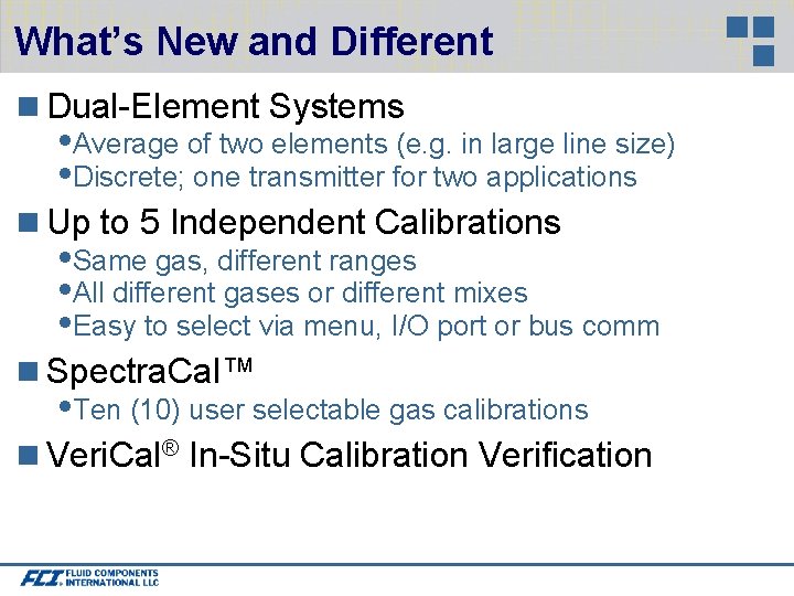 What’s New and Different Dual-Element Systems Average of two elements (e. g. in large