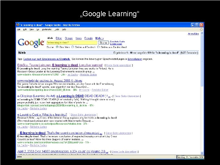 „Google Learning“ 