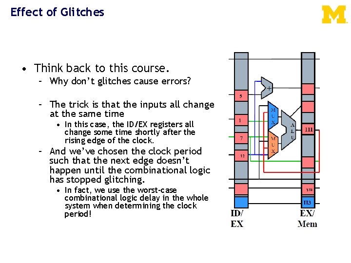 Effect of Glitches • Think back to this course. – Why don’t glitches cause