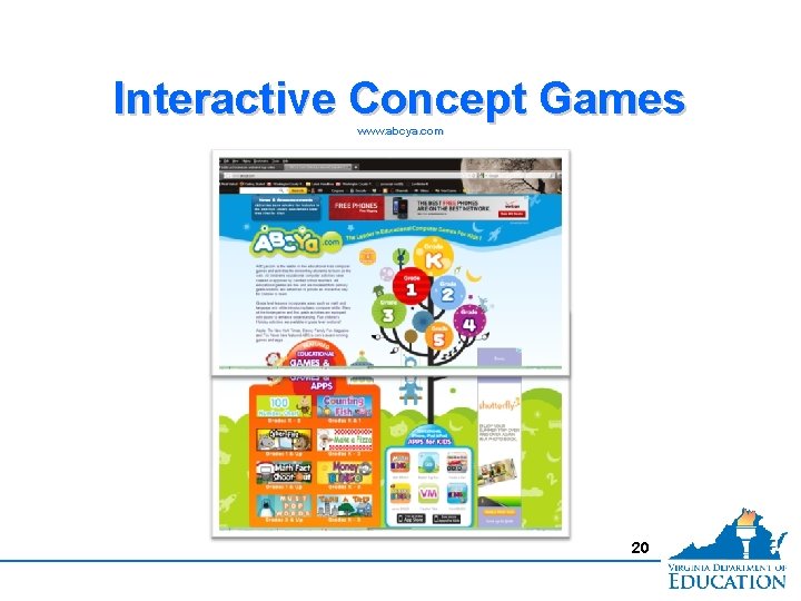 Interactive Concept Games www. abcya. com 20 