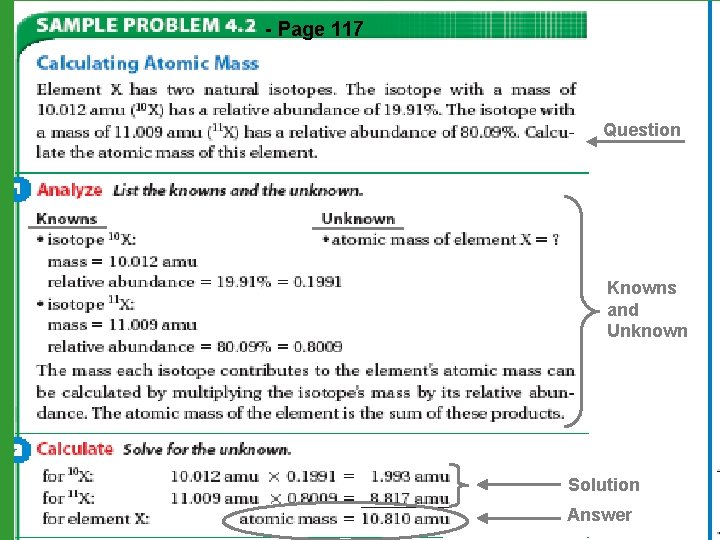 - Page 117 Question Knowns and Unknown Solution Answer 22 